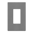 1-Gang Decorator Rocker Screwless Wall Plate Gray Discount