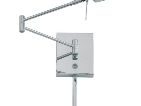 George s Reading Room Contemporary Square LED Swing Arm Wall Lamp Online