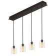 William 4 Lights 36 In. Pendant Light Black Finish Online