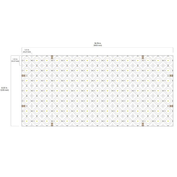 PuraLight 20  x 9  Flexible LED Sheet, 32 Watts, 6000K, 3480 Lumens, 160 Deg. Beam Angle, 12V Online Sale