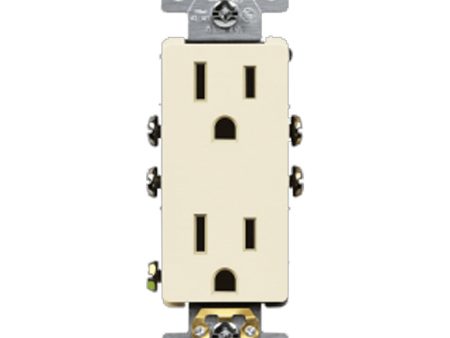 15 Amp Duplex Outlet, Light Almond on Sale