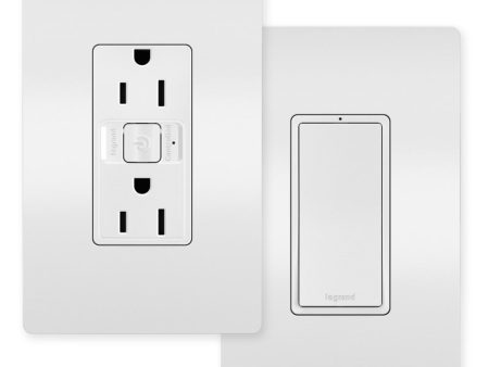 radiant 15A Tamper-Resistant Easy Switched Outlet Kit, White For Sale