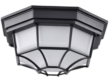 11 In. LED Outdoor Flush Mount Black finish Cheap