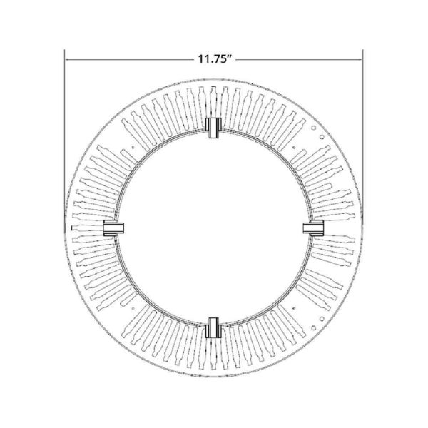 UFO High Bay LED Light, 12000 Lumens, 90 Watts, 5000K 120-277V on Sale