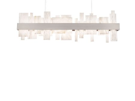 Acropolis 46 in. LED Pendant Light Brushed Nickel Finish Supply