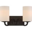 Willow 14 in. 2 Lights Vanity Light Bronze Finish Online