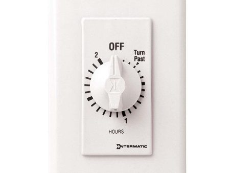 20 Amp 2-Hour In-Wall Spring Wound Timer Switch White Hot on Sale