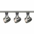 4ft 3 Lights Pinch Back LED Track Kit 36W 3000 Lumens 3000K, Halo, 36°, Nickel For Sale