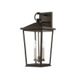 SOREN 20 in. 2 Lights Outdoor Wall Lantern Textured Bronze Finish on Sale