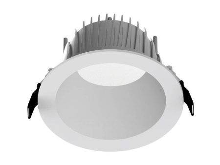 6 Inch Deep Regress LED Commercial Downlight, 12W|18W|24W, 1600 Lumens, Selectable CCT, Matte Silver Finish Discount