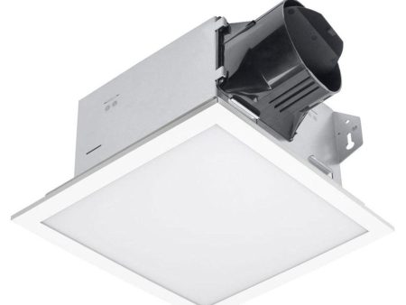 Delta BreezIntegrity 100 CFM Bathroom Exhaust Fan With Edge-Lit Dimmable LED Light Supply