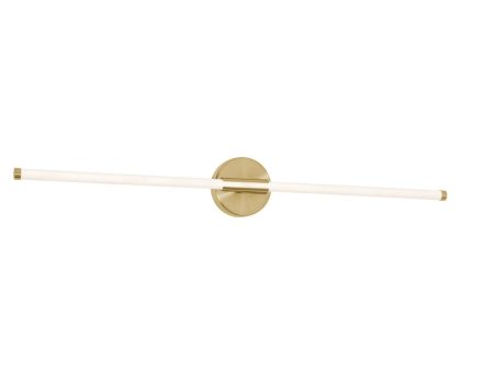 Rusnak 36 In. LED Bath Bar Satin Brass Finish Cheap