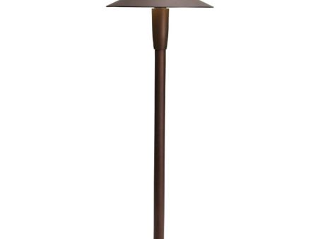 4.3W 302 Lumens LED Dome Path Light 3000K Textured Architectural Bronze 15810AZT30R Online now