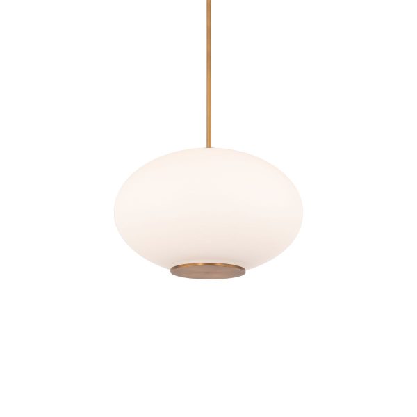 Illusion 16 in. LED Pendant Light 3000K Brass finish on Sale