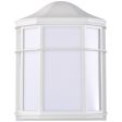 10 In. LED Outdoor Wall Lantern White finish Hot on Sale