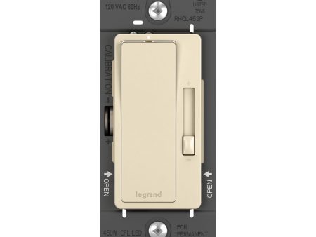 radiant Decora Slider Dimmer Switch, 450-Watt LED, Single Pole or 3-Way, Light Almond Online Hot Sale