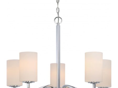 Willow 27 in. 5 Lights Chandelier Nickel Finish on Sale