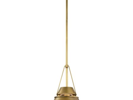 Adina 10 in. Pendant Light Natural Brass Finish Online Hot Sale