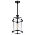 Yorktown 10 in. Pendant Light Matte Black Finish Sale