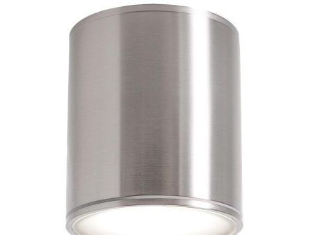 Everly 5 in. LED Flush Mount Light 120-277V, Selectable CCT Satin Nickel Online now