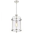 Yorktown 10 in. Pendant Light Polished Nickel Finish For Sale