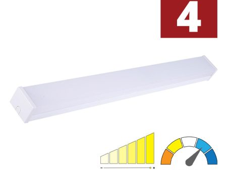 4ft LED Wraparound Light, 6500 Lumens, 25 50 Adjustable Wattage, 35K 40K 50K 120-277V Cheap