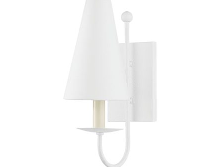 IDRIS 14 in. Armed Sconce White finish Online Sale