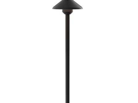 12V Stepped Dome path and Spread Light 3000K Aluminum Black Online Hot Sale