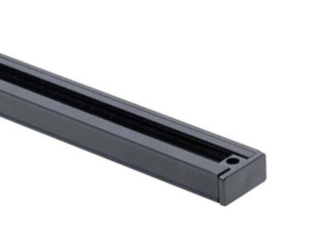 4 Ft. Track Rail One Circuit, Halo, Black Finish For Cheap