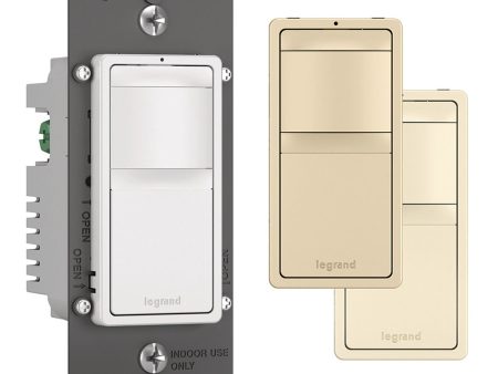 radiant PIR 180° Occupancy motion Sensor Wall Switch, 600W, 120V, White|Ivory|Light Almond Hot on Sale