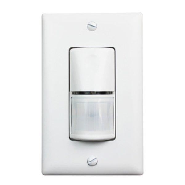 Wattstopper PIR 180° Occupancy motion Sensor Wall Switch, 1200W, 120-277V,White For Sale