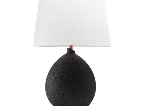 Denali Table Lamp Dusk Black and Gold Leaf Accents For Sale