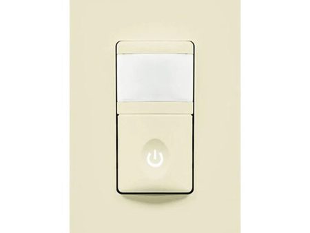 PIR 180° Vacancy Motion Sensor Wall Switch, 500 Watts, 120V, Light Almond Online Sale