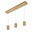 Tyke 36 in. 3 Lights Pendant Light Satin Brass Finish on Sale