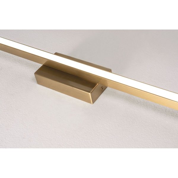 Barlow 24 in. LED Bath Bar Satin Brass finish For Cheap