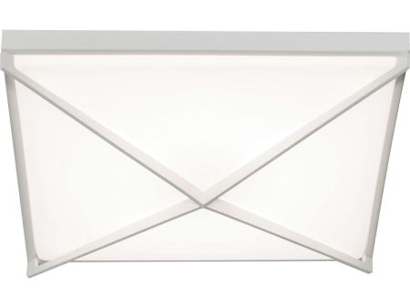 Pearson 12 in. LED Flush Mount Light White Finish Hot on Sale