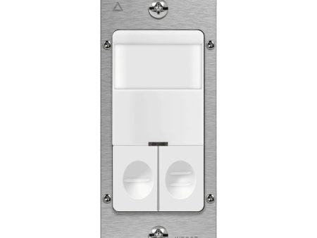 PIR 180° Occupancy|Vacancy Motion Sensor Wall Switch, Dual Relay, 120-277V, White For Cheap