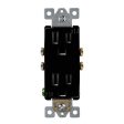 15 Amp Tamper-Resistant Duplex Outlet, Black For Discount