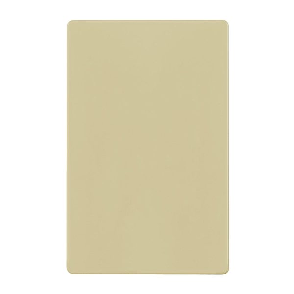 1-Gang Screwless Blank Wall Plate Ivory Online now