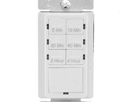 4-Hour 7-Button Preset Countdown Timer Switch, 1000 Watts, White Fashion