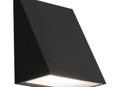 Watson 6 in. LED Outdoor Wall Light Black Finish Fashion