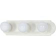 18 in. 3 Lights Bath Bar White Finish Sale