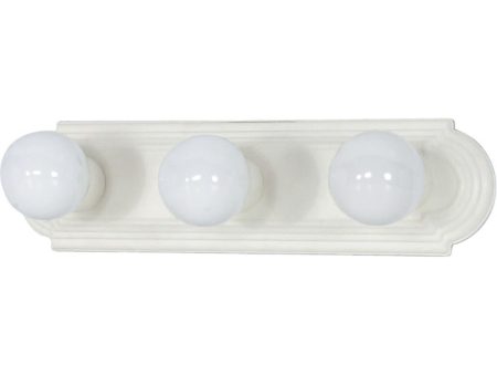 18 in. 3 Lights Bath Bar White Finish Sale