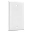 1-Gang Blank Wall Plate White Online now