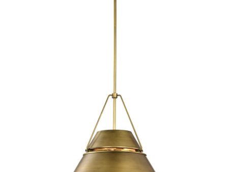 Adina 18 in. 3 lights Pendant Light Natural Brass Finish Online now