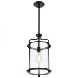 Yorktown 10 in. Pendant Light Matte Black Finish Sale