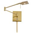 George s Reading Room Contemporary Cone LED Swing Arm Wall Lamp Supply