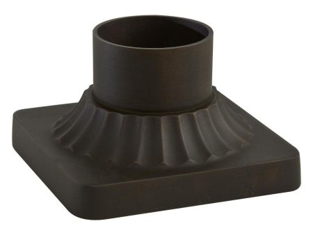 3.5 In. Aluminum Pier Mount Base Roman Bronze Finish For Cheap