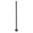 15 ft Light Pole With Base, 6 in Tapered Round Shaft, 11 Gauge Thickness, Drilled Tenon, Bronze Finish on Sale