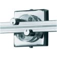 2 In. Wall Monorail Power Feed Canopy Single Feed Satin Nickel Finish Fashion